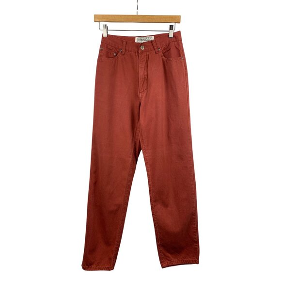 Vintage Women’s Chazz Credentials By Charles Ghailian Rust Hi-waisted Pants Sz 7 - Picture 1 of 5